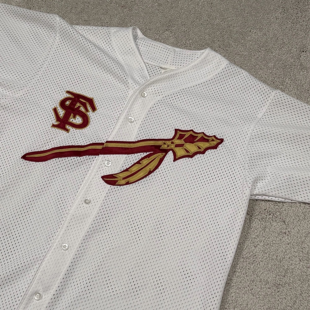 VTG 90s Florida State Seminoles Stitched Baseball Jersey Don Alleson Athletic XL